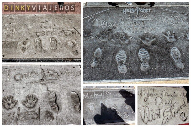 Teatro Chino (Grauman´s Chinese Theatre). Huellas de los famosos Teatro Chino (Grauman´s Chinese Theatre). Huellas de los famosos